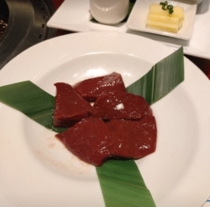 叙々苑上レバー厚切り